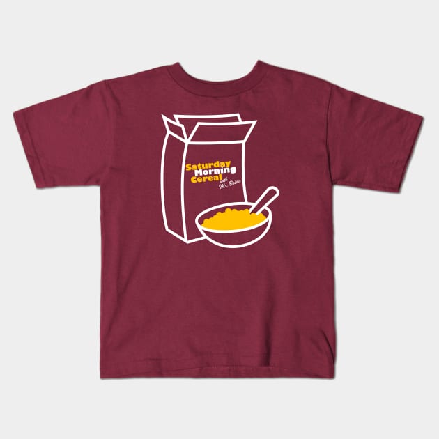 Saturday Morning Cereal Kids T-Shirt by Owllee Designs